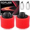 SOAJEE 2 filtri dell'aria da 28 mm per motori GY6 da 50 cc - 90 cc, 110 cc, 125 cc, 150 cc, per moto, ATV, quad, scooter, Go Kart, mini moto, pit racing, super bike, Kawasaki, Suzuki, Yamaha, 27 mm,