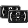 Aptfkec Faro Fanale Anteriore Fari A LED H4 Da 80W, 4x6 Pollici Proiettore Luce Lavoro Abbagliante E Anabbagliante Auto Per Conversione Camion H4651 H4652 H4656 H4666 Fuoristrada