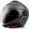 Blauer HT Blauer Demi Jet DJ-01 Monocolor Casco Jet, grigio opaco, XS (52/54)