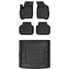 MOTOS Set di tappetini in gomma e tappetini per il bagagliaio per Fiat Freemont 2011-2015 Migliorare il comfort di viaggio con tappetino antiscivolo auto 3D- tappetini per tutte le stagioni auto, prot