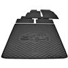 Car Lux DUO06058 - Tappetino protettivo per bagagliaio e tappetini in gomma su misura per Opel Astra J Sports Tourer dal 2010-