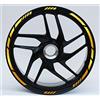 DualColorStampe Adesivi strisce moto 17 POLLICI Compatibili con Ducati Suzuki Kawasaki Honda Triumph cerchi cerchioni gomme COD.D0059(Oro)