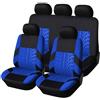 GYHRLG Coprisedili Auto Set per Golf VIII VI V IV III II I MK 8 7 6 5 4 3 R GTE, Confortevole Traspirante Protezione per Sedili Completo Set Completo di Coprisedili Interno,C