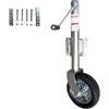 KEPMOGOH Ruota di supporto 900 kg per rimorchio, tubo da 57 mm, Rotella di sostegno carico pesante, ruote per rimorchi, cric regolabile per rimorchi per auto, barche, roulotte, rimorchi (Asta laterale)