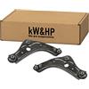 kW&HP KW0057C Kit 2pz bracci braccetti ANTERIORI DX/SX compatibile con QASHQAI (J11), KADJAR (HA_, HL_) - kW&HP