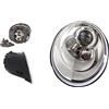 EASYSHOP24H Faro Fanale Proiettore Anteriore SX Sinistro Per New Beetle da 2005 a 2010 H7 H7 Cromato Regolazione Elettrica Completo di Motore Gruppo Ottico Luce Fanalino