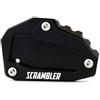 HHRDYY Moto Piastra Cavalletto Supporto Per Cavalletto Laterale Per Ducati Scrambler Icon Dark Full Throttle Scrambler 1100 800 Desert Sled(Nero)