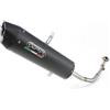 GPR Compatibile con Kymc Agility 125 R16 2007/16 Scarico Completo Racing Furore Nero