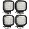 AUTOJARE 4 fari da lavoro a LED da 48 W, 4560 lm, 6500 K, 12 V, 24 V, luce di inondazione per illuminazione di campo vicino, veicoli agricoli, trattori, escavatori, fuoristrada, SUV, ATV UTE UTV