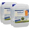 A&G-heute AdBlue 20L SCR soluzione urea 2 x 10 litri con beccuccio riduzione dei gas di scarico di ossidi di azoto per tutte le marche di auto in tanica