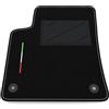 Somer Car Tappetino Auto SOLO LATO GUIDA 1pz compatibile con Opel Crossland X 2017-2024 | 1 tappeto su misura in moquette, bandiera Italia