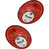 Diederichs Set di luci posteriori posteriori destro e sinistro per modello New Beetle (9C1/1C1/1Y7) anno di costruzione: 08/2005-12/2011 plastica con supporto per lampada