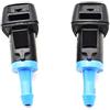 HNGEO Ugello tergicristallo 2 Pezzi Anteriore tergicristallo Washer Jet ugello for Jeep Patriot Compass 2008 2009 2010 2011 2012 2013 2014 2015 16 Facile da installare