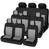 MAMXVKVZEU Per Citroën Per Jumpy 2 + 1 Coprisedili Auto Protector(Grigio 9pz)