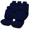 Lupex Shop Panda.CU.Bs-1-3 Copri-sedili Auto Compatibili Panda Seconda Serie (mod.169) Versione 60e40 | Colore Blu Scuro | Set Copri-Sedile Anteriori e Posteriori | Accessori Auto Interno