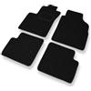 Mossa - Tappetini auto adatti per Fiat 500 Hatchback 2007-2012 4 pz. nero S