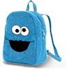 KARACTERMANIA Sesame Street Pasticcino Cookie Monster Face-Zaino Plush, Blu, 22 x 27 cm, Capacità 7 L