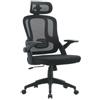 Bizzotto Poltrona Ufficio con Braccioli Nero 62.5x65bx128h cm Riverside