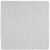 Brand Srl Tappetino Antiscivolo in pvc Mosaico Bianco 54x54 cm