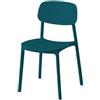 Verdelook Sedia Polipropilene blu Impilabile per Interni ed Esterni Portata 150 kg Kiddy