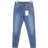 Liu Jo Divine Jeans Donna W28 Blu Skinny Con Strass E Zip Fly Lavati