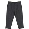 Moschino Pantaloni Da Donna 48 Nero Strutturato Scozzese Plissè