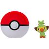 Jazwares Pokémon Clip 'n' Go Figurina Grookey e Poke Ball - PKW4157