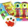 Lunaeturn Caramelle Gommose Mostro & Occhio - 9g x 30Bustine | Divertenti Forme di Lingua di Mostro e Bulbo Oculare Occhi Divertimento Fruttato E Acido Non Solo Per Halloween