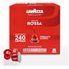 Lavazza, Qualità Rossa, 240 Capsule di Caffè in Alluminio Compatibili con Macchine Nespresso* Original, con Note di Cioccolato e Frutta Secca, Arabica e Robusta, Intensità 10/13, Tostatura Media