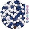 EinsSein 1kg Palline di cioccolato Mix piccolo bianco-blu scuro matrimonio battesimo nascita comunione confettata cresima nascita confettis alla laurea decorazioni bimba bomboniere senza mandorla