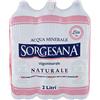 Sorgesana, Acqua Naturale - 6 Pezzi da 2 L