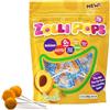 Zollipops Clean Teeth Pops - Dolci senza zucchero con xilitolo, lecca lecca senza coloranti, adatti a cheto e diabetici, approvati dai dentisti per bambini (pesca, 87,9 g)