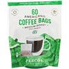 Percol Americano - Sacchetti per caffè arrosto medio 100% Arabica, 60 x 8 g