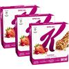 CAIYA 3X Special K Barrette di Cereali con Frumento 100% Integrale e Frutti Rossi, 129g [3 Confezioni]