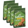 CAIYA 4X Galbusera Protein-G Biscotti Integrali con Gocce di Cioccolato, Fiocchi di Avena e Mandorle 280g