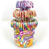 FRUTITOSCOM Bastoncino di zucchero - Bastoncini di zucchero di Natale - vaso da 100 unità - Lecca-lecca (Multicolore)