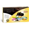 Generico Crispo Confetti COLORI ASSORTITI al Cioccolato Fondente Ricoperti da un Croccante Guscio di Zucchero 1kg