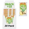 Alfano dal 1940 Anacardi Naturali Sgusciati Snack & Go 20 Pacchetti Monoporzione da 30g Frutta Secca Ricca di Fosforo e Rame Snack Ideale per una Dieta Equilibrata e Vegana