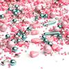 mySprinkles wir streuseln Liebe Sprinkles Julia in Love Mix rosa verde bianco d'argento 180g natale sprinkletti decorazioni zucchero biscotti - STREUSEL GLÜCK - perfetto per natale biscotti torta cupcakes muffins cakepops
