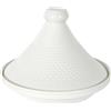 HOME DECO FACTORY Tajine Presentazione in Ceramica 25,5 cm Cottura Bianco | Ceramica, tajine di presentazione, utensile da cottura e servizio, piatti stufati, cucina, bianco