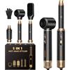 OKWRAP Hairstyler 5 in 1 LCD Asciugacapelli 5 in 1 Styler per capelli | Multifunzione Phon Capelli,Spazzola Asciugacapelli Per Dare Volume Ai Capelli, Lisciare, Ioni Air Curler Brush per Capelli
