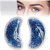 Brrnoo Impacco di Ghiaccio per Gel per gli Occhi, per gli Occhi in Gel Riutilizzabile, Pad per il Raffreddamento degli Occhi Benda per L'occhio per Terapia del Freddo Caldo, Cerotti Sotto