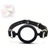 LICSC O-ring in silicone regolabile in pelle nera