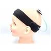 FONOLIFE Nastro elastico in cotone fissaggio impianto cocleare (L, nero)