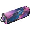 KLL Hot Hair Tools Borsa da viaggio e tappetino resistente al calore con cerniera impermeabile ferro arricciacapelli custodia da viaggio per piastre, piastre da stiro, ferri arricciacapelli, marmo, blu