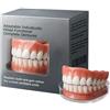 Generico Set di protesi dentarie in silicone, set di protesi dentarie complete personalizzate avanzate, faccette dentali temporanee, faccette a scatto per denti superiori e inferiori (1pcs)
