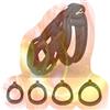Tambaa Gabbia da allenamento comoda da uomo migliorata con 4 anelli, biancheria intima speciale per adulti da uomo -ITHA16 (Nero, Piccolo)