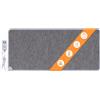 Mi-Heat Warm-Feet Tappeto Riscaldante per Piedi (55x110cm) - Tappetino Scaldapiedi Infrarossi con Timer e Dimmer, ca. 40°C - Base Antiscivolo Ufficio, Grigio
