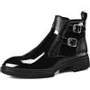 MlYJmer Stivali Chelsea da Uomo Stivali da Abito con Cerniera Stivaletti Casual da Uomo,Nero,46 EU