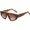WFFZTZW Occhiali da sole classici Cat Eye per donna e uomo, vintage, con montatura grande, leopardati, per esterni, UV400 (C4)
